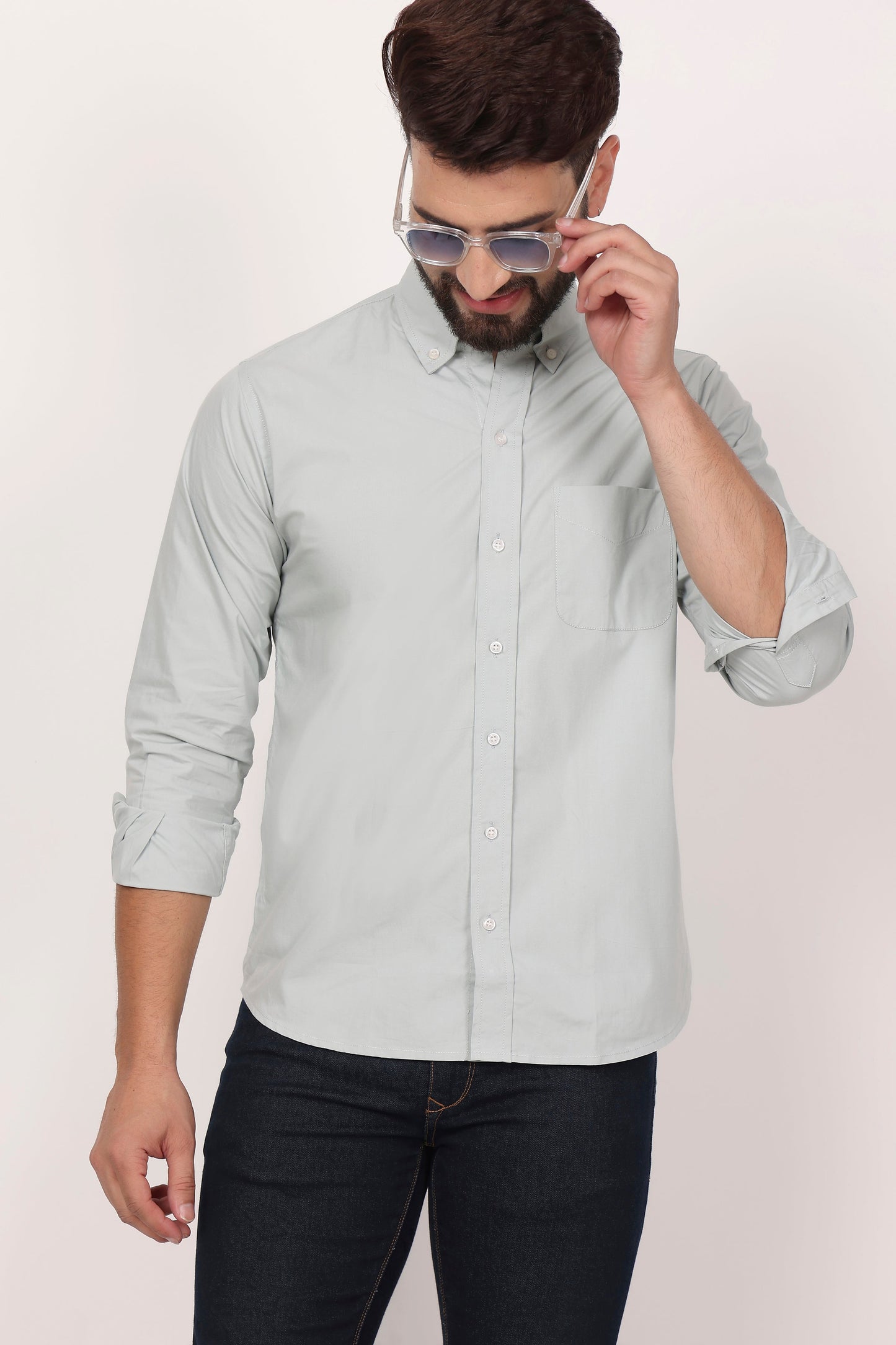 Pista Down Button Casual Shirt I 100% Cotton Twill