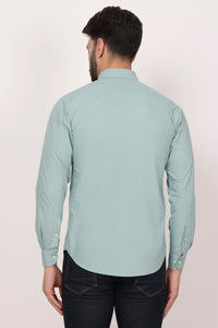 New Green Down Button Casual Shirt I 100% Cotton Twill