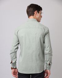 Frankshirt Pista Solid Tailored Fit Cotton Casual Shirt for Man