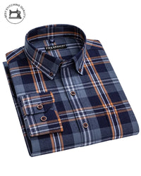 Blue and Grey Check I Regular Fit I 100% Cotton Shirt