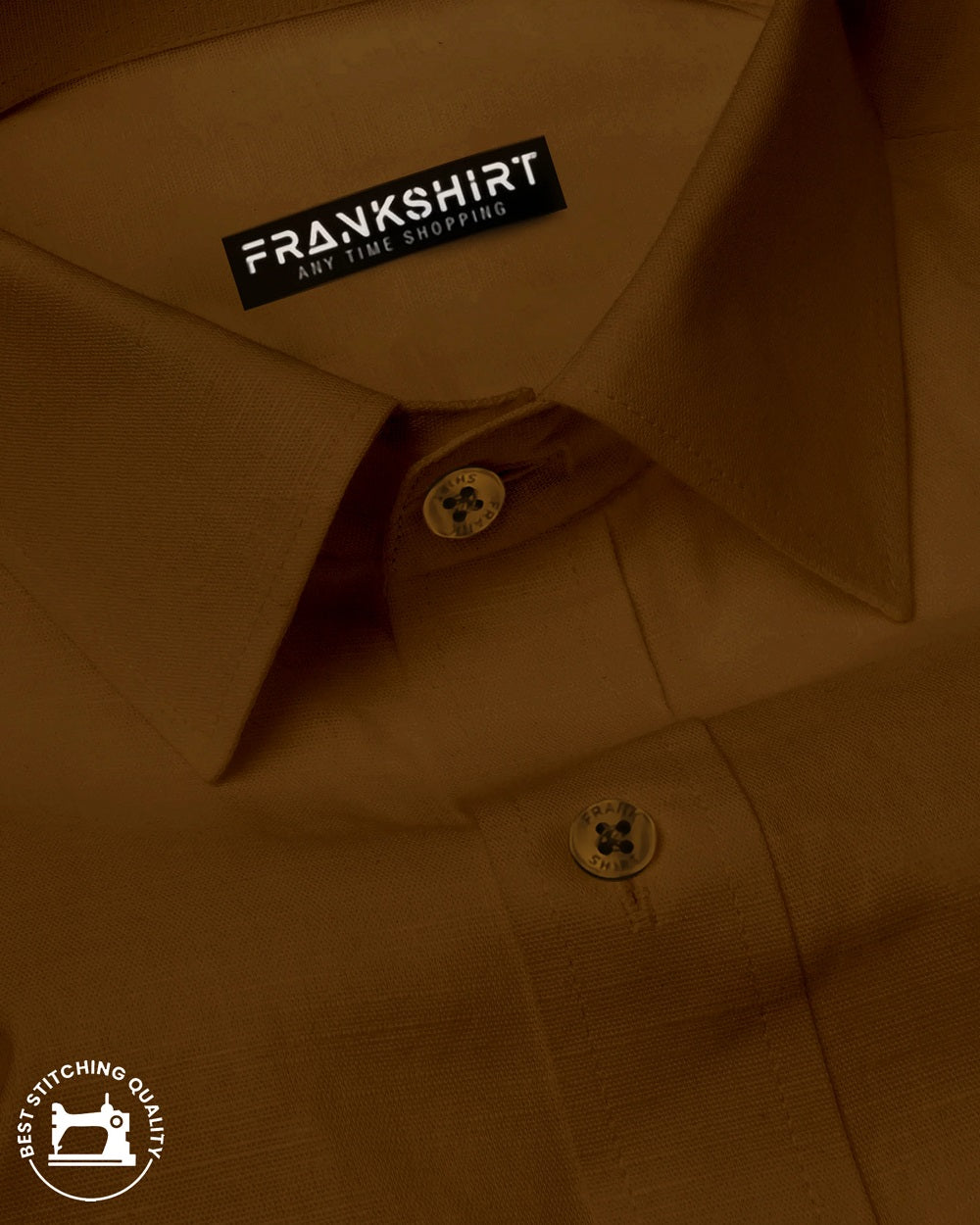 Pack of 2 Cotton Shirt for Man (Brown and Lemon) - Frankshop.in