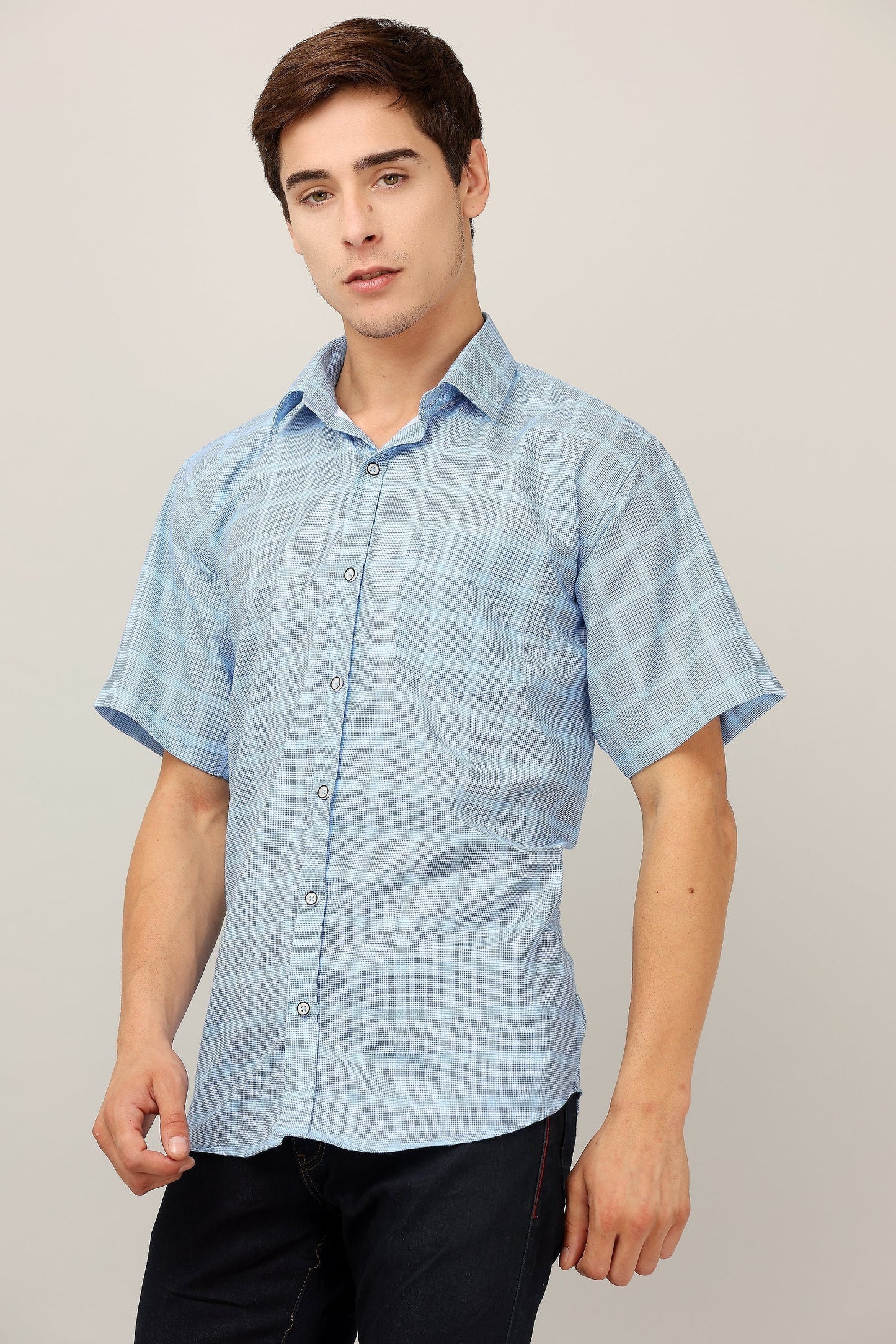 Darnandstitch® Printed Striped Short-Sleeve Shirt