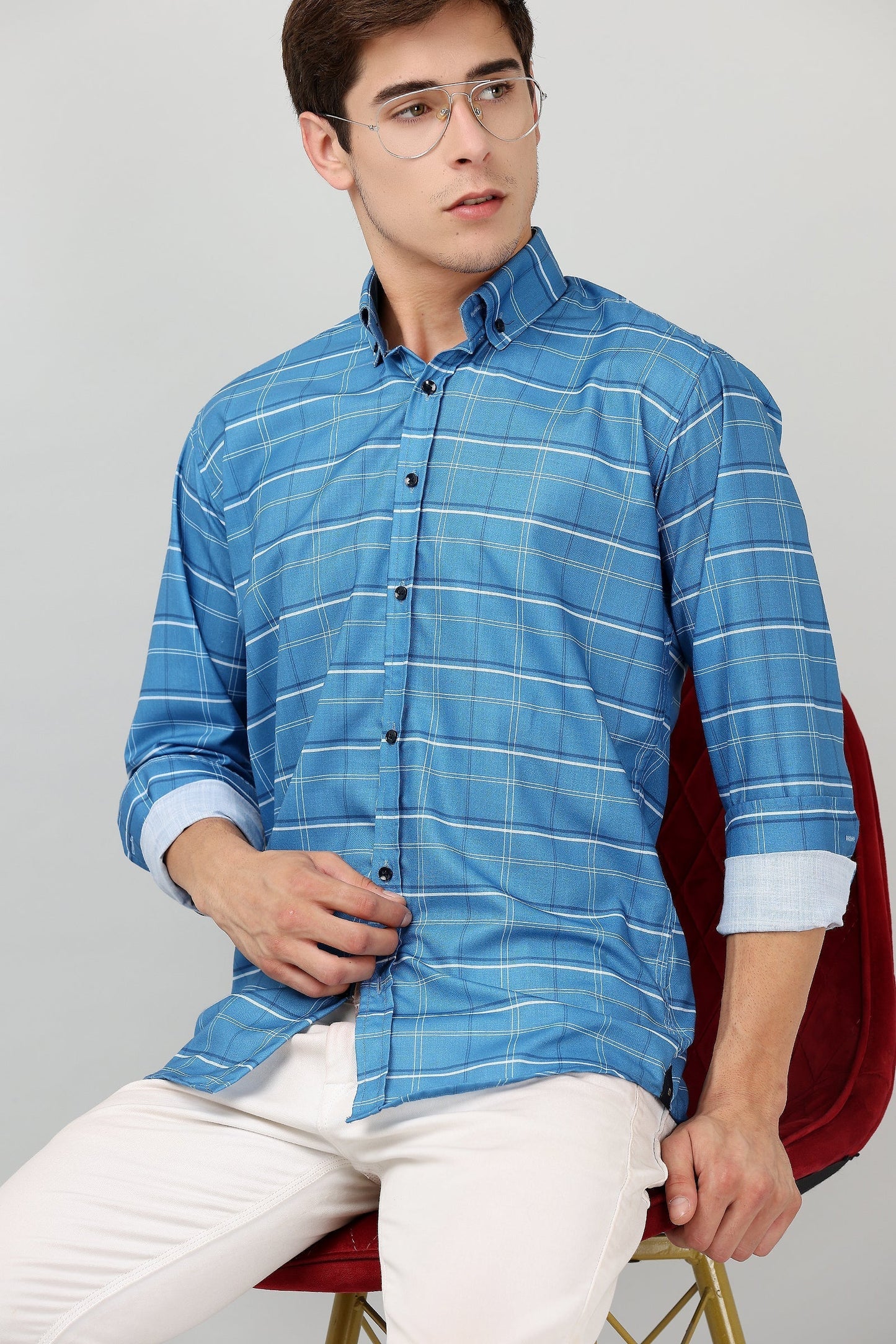 Darnandstitch High Quality Printed Checkered Shirt