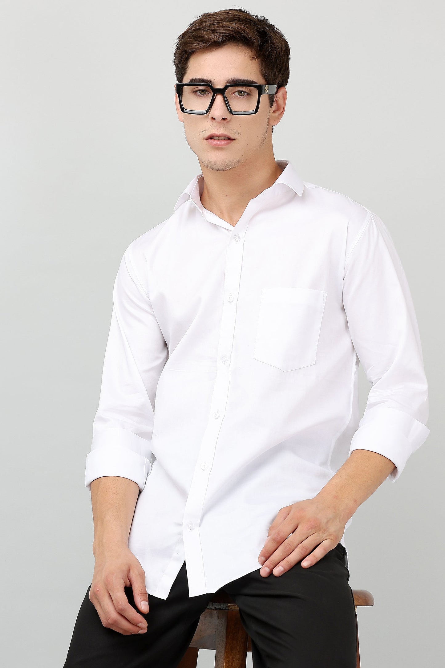 Darnandstitch® Pure Cotton Plain White Shirt